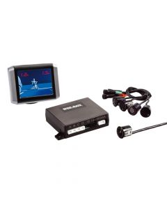 PTSV402, kit 4 sensori parcheggio con telecamera e monitor, 12V
