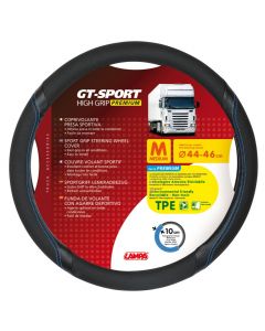 GT-Sport, coprivolante in TPE - M - Ø 44/46 cm - Nero/Blu