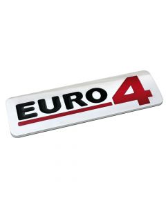 Emblema Antinquinamento 3D cromato - 170x50 mm - Euro 4